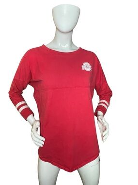 Ohio State Buckeyes J.America Red Long Sleeve Tee (S)